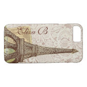 Telefon Fall Paris Eiffelturm Französisch Monogram Case-Mate iPhone Hülle (Rückseite (Horizontal))