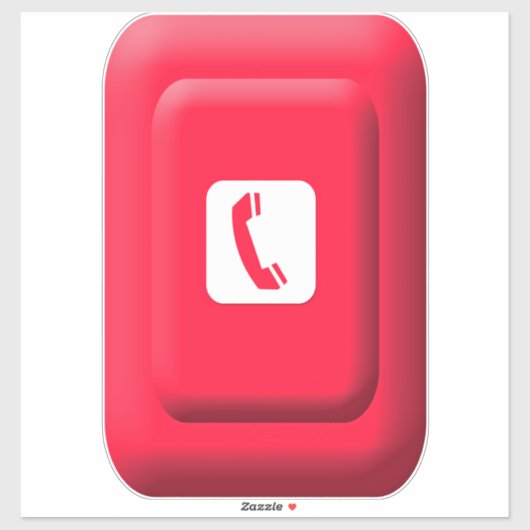 Telefon für Notfälle Aufkleber (Blatt)