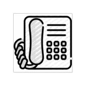 Telefon Gummistempel (Prägung)
