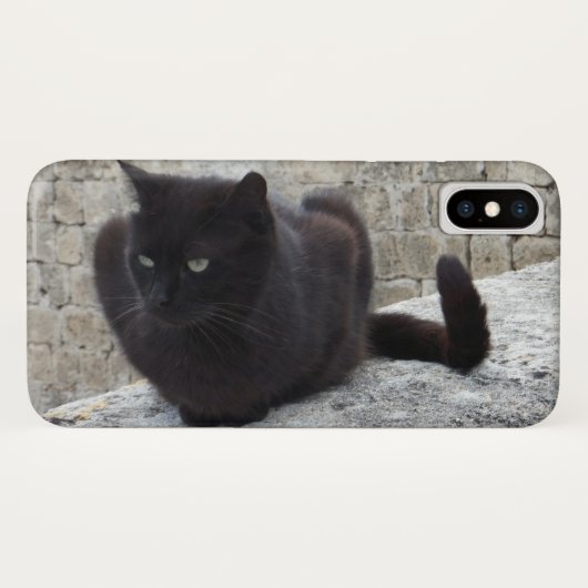 Telefon-Hüllen der schwarzen Katze Case-Mate iPhone Hülle (Rückseite (Horizontal))