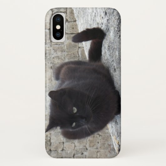 Telefon-Hüllen der schwarzen Katze Case-Mate iPhone Hülle (Rückseite)