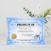Telefon In - 2020 Weihnachtskarte Einladung (Stehend Vorderseite)