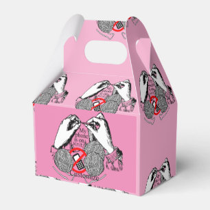 Telefon ist auf Strick Thunder_Cove Geschenkschachtel