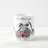 Telefon ist auf Strick Thunder_Cove Kaffeetasse (Mittel)