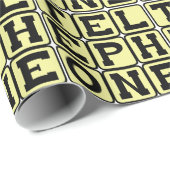 Telefon, Kommunikationsgerät Geschenkpapier (Rolleneckpunkt)