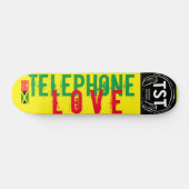 TELEFON LIEBE Skateboard, 7¾ Zoll Deck Skateboard (Horizontal)