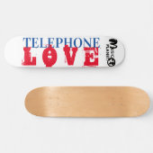 TELEFON-LIEBE-Skateboard Skateboard (Horizontal)