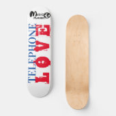 TELEFON-LIEBE-Skateboard Skateboard (Vorderseite)