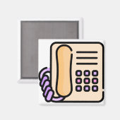 Telefon Magnet (Vorderseite/Rückseite)