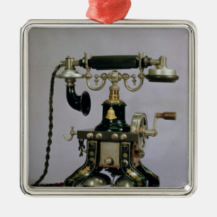 Telefon, nationaler Fernsprechdienst, USA, 1890 Ornament Aus Metall