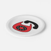 Telefon Pappteller (Schrägansicht)