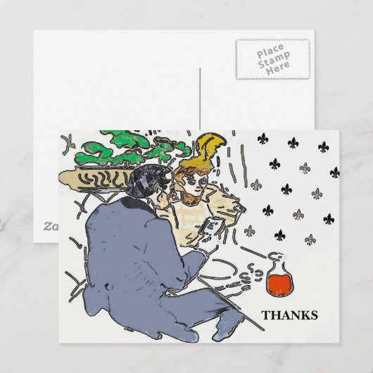 Telefon, Postkarte (Vorne/Hinten)