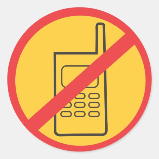 Telefon Runder Aufkleber (Vorderseite)