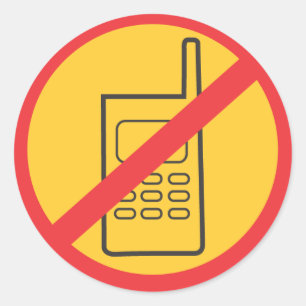 Telefon Runder Aufkleber