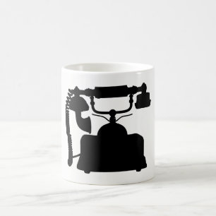 Telefon-Silhouette Kaffeetasse