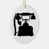 Telefon-Silhouette Keramikornament (Rechts)
