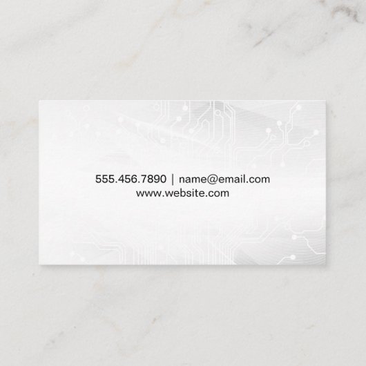 Telefon-Tech-Logo Visitenkarte (Rückseite)