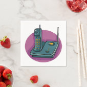 Telefon und Anrufbeantworter Papier Napkins Serviette (Beispiel)