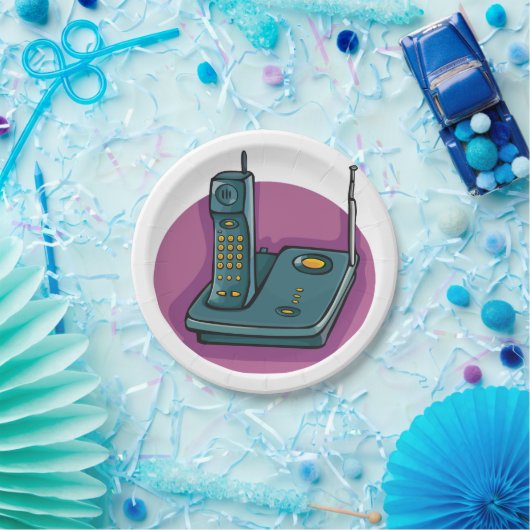 Telefon-und antwortende Maschinen-Papier-Teller Pappteller (Party)