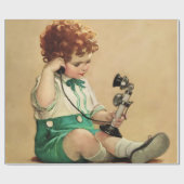 Telefon von Jessie Willcox Smith Geschenkpapier (Flach)
