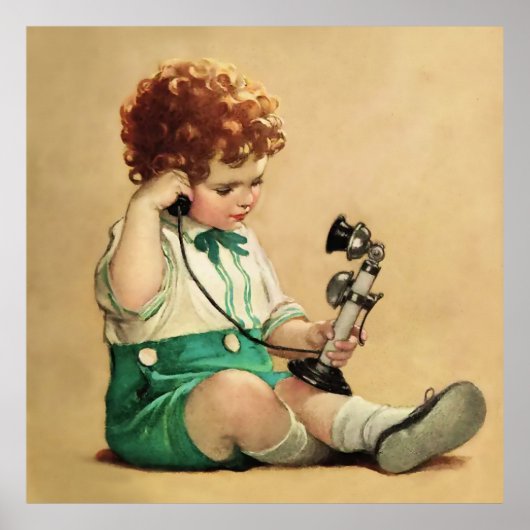 Telefon von Jessie Willcox Smith Poster (Vorne)