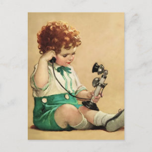 Telefon von Jessie Willcox Smith Postkarte