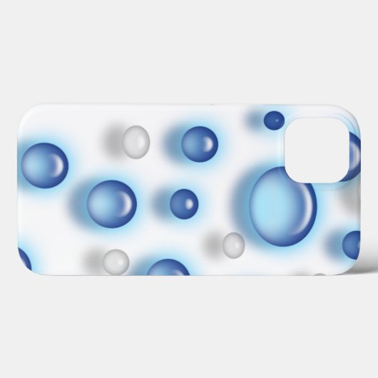 Telefonabdeckung - Blaue Blasen Case-Mate iPhone Hülle (Rückseite (Horizontal))