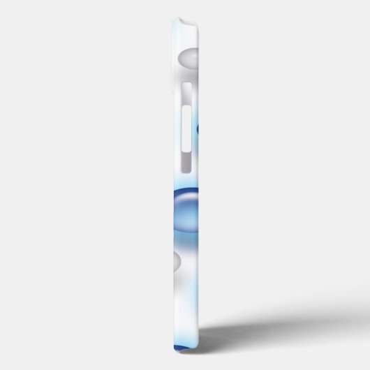 Telefonabdeckung - Blaue Blasen Case-Mate iPhone Hülle (Rückseite / Links)