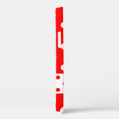 Telefonabdeckung mit meinem Namen, rote weiße Polk Case-Mate iPhone Hülle (Rückseite / Rechts)