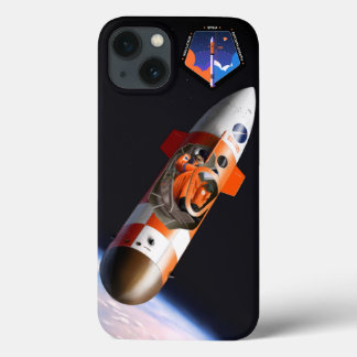 Telefonabdeckung mit Spica Mission Patch und Astro Case-Mate iPhone Hülle