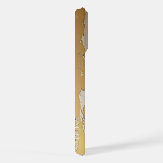 Telefonate Business Gold Premium iPhone Hülle (Rechte Seite)