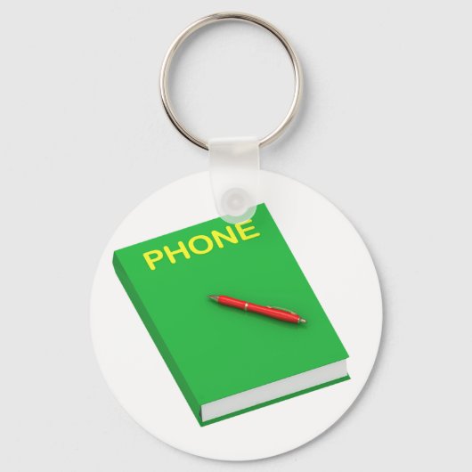 Telefonbuch Schlüsselanhänger (Rückseite)