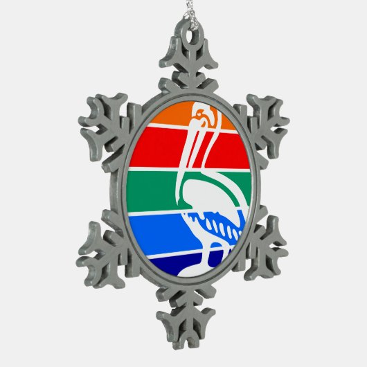 TelefonCase Schneeflocken Zinn-Ornament (Links)