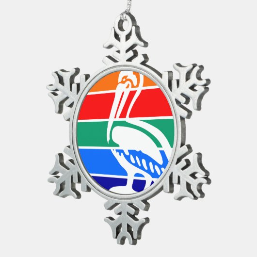 TelefonCase Schneeflocken Zinn-Ornament (Rechts)