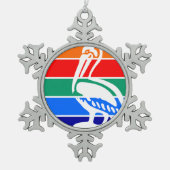 TelefonCase Schneeflocken Zinn-Ornament (Vorderseite)