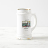 Telefoncode Blue Cartoon Funny Beer Stein Bierglas (VorderseiteRechts)