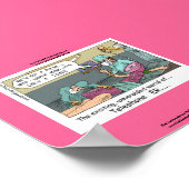 Telefoncode Blue Cartoon Funny Canvas Print Poster (Ecke)
