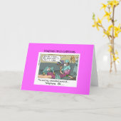 Telefoncode Blue Cartoon Funny Greycard Karte (Gelbe Blume)