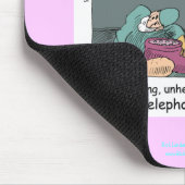 Telefoncode Blue Cartoon Funny Mouse Pad Mousepad (Ecke)