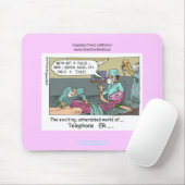 Telefoncode Blue Cartoon Funny Mouse Pad Mousepad (Mit Mouse)