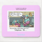 Telefoncode Blue Cartoon Funny Mouse Pad Mousepad (Vorne)