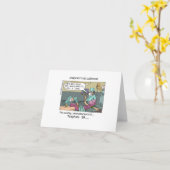 Telefoncode Blue Cartoon Funny Notecard Karte (Gelbe Blume)