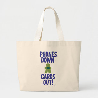 Telefone Down Cards Out Gaming Life Jumbo Stoffbeutel