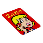 Telefone Girl Comic Strip Flexi Magnet (Rechte Seite)