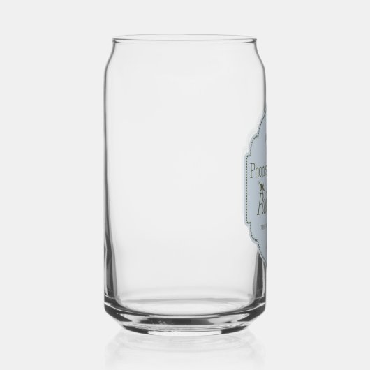 Telefone nach unten, Palmen nach oben - der weiße Dosenglas (Rechts)