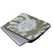 Telefone nach unten, Palmen nach oben - der weiße  Laptopschutzhülle (Vorne Knopf)