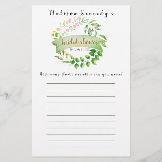 Telefonfrachtspiel 💍 Brautparty (Rückseite)