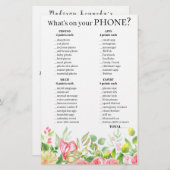 Telefonfrachtspiel 💍 Brautparty (Vorne/Hinten)