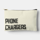 Telefongebühren Zubehör neutrales schwarzes Skript Zubehörtasche (Vorderseite)