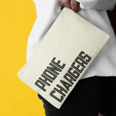 Telefongebühren Zubehör neutrales schwarzes Skript Zubehörtasche